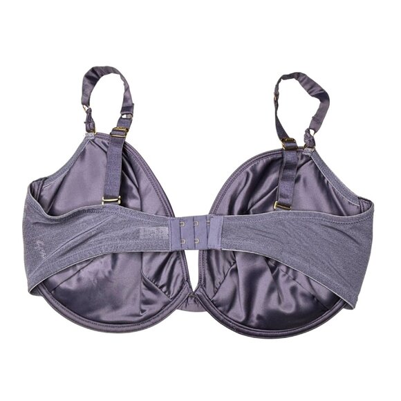 ⭐ NWT Gossard Satin Full-Coverage Underwire Bra • Purple Orchid • 38F (UK) • US - Picture 3 of 8